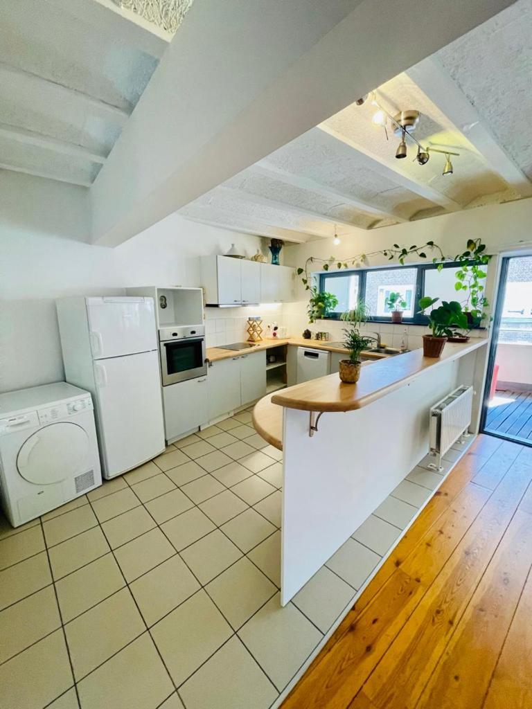 Down Town Oasis-Spacious Loft With Private Parking Brussel Bagian luar foto